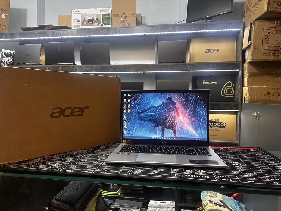 Ноутбук офисный Acer Aspire  AMD Ryzen 7-5700U 16/512GB