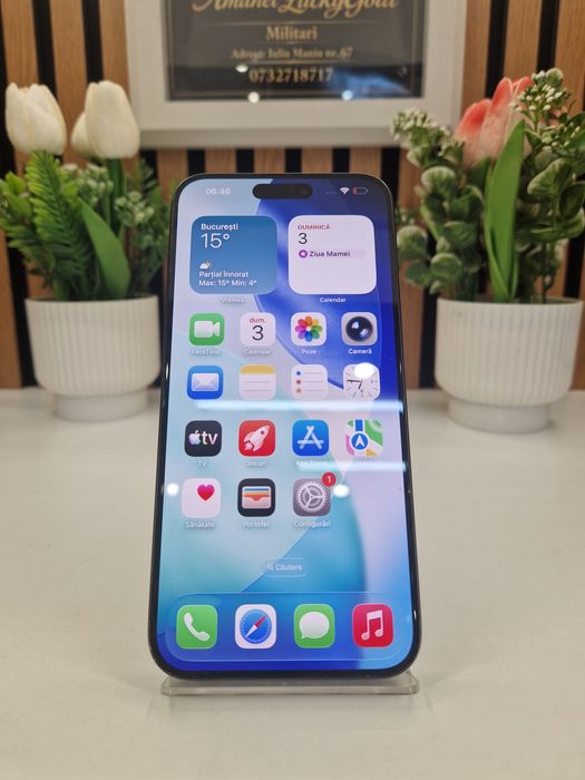 Iphone 15 Pro Max 256GB 90% Baterie spart spate Garantie! #56083