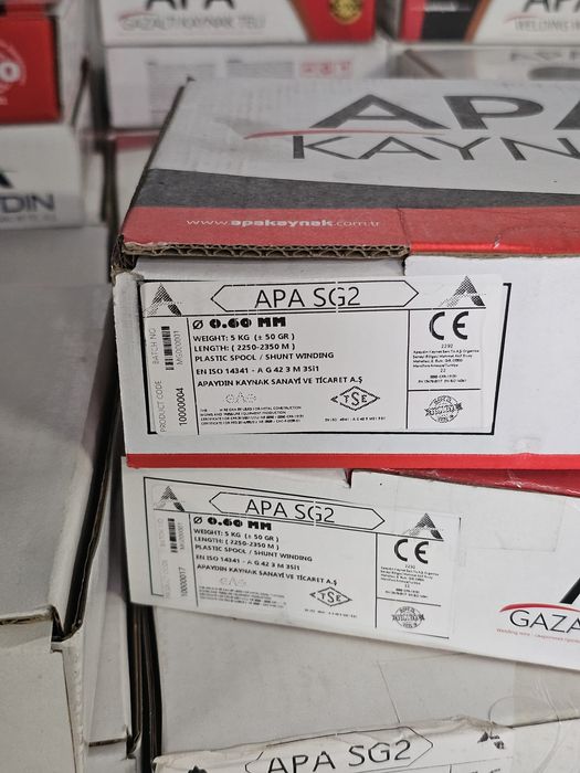 Заваръчна тел APA KAYNAK - SG 2 - 5 КГ !