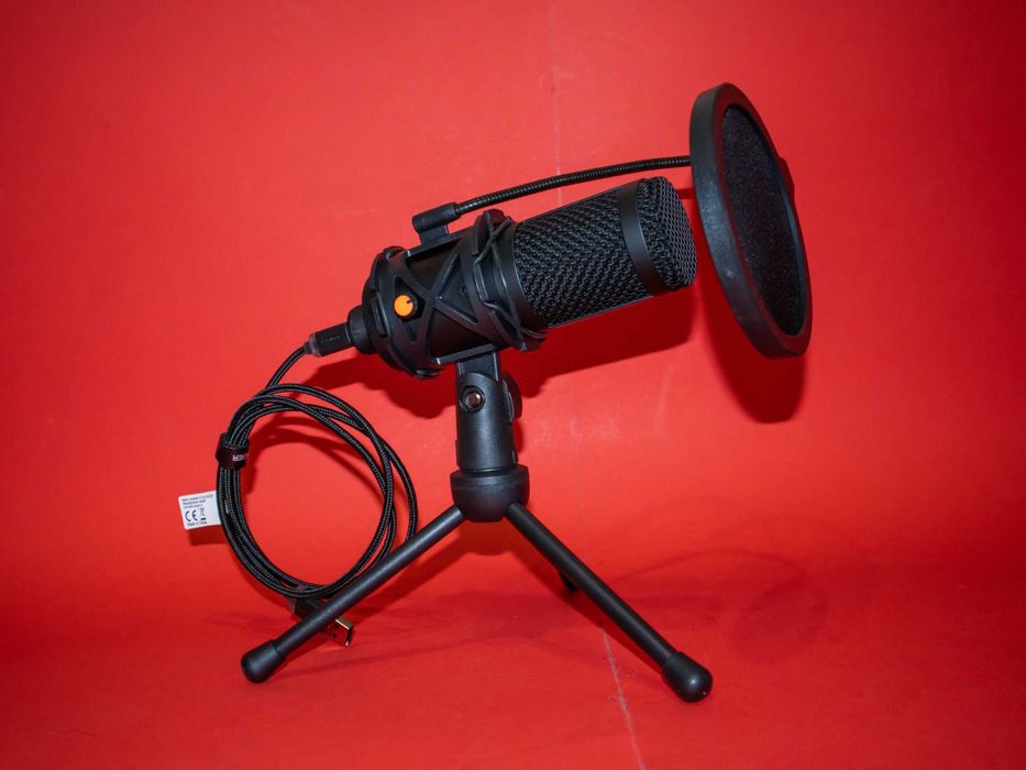 NOS 500 USB Кондензаторен Микрофон с Neumann капсула за студио подкаст и стрийминг