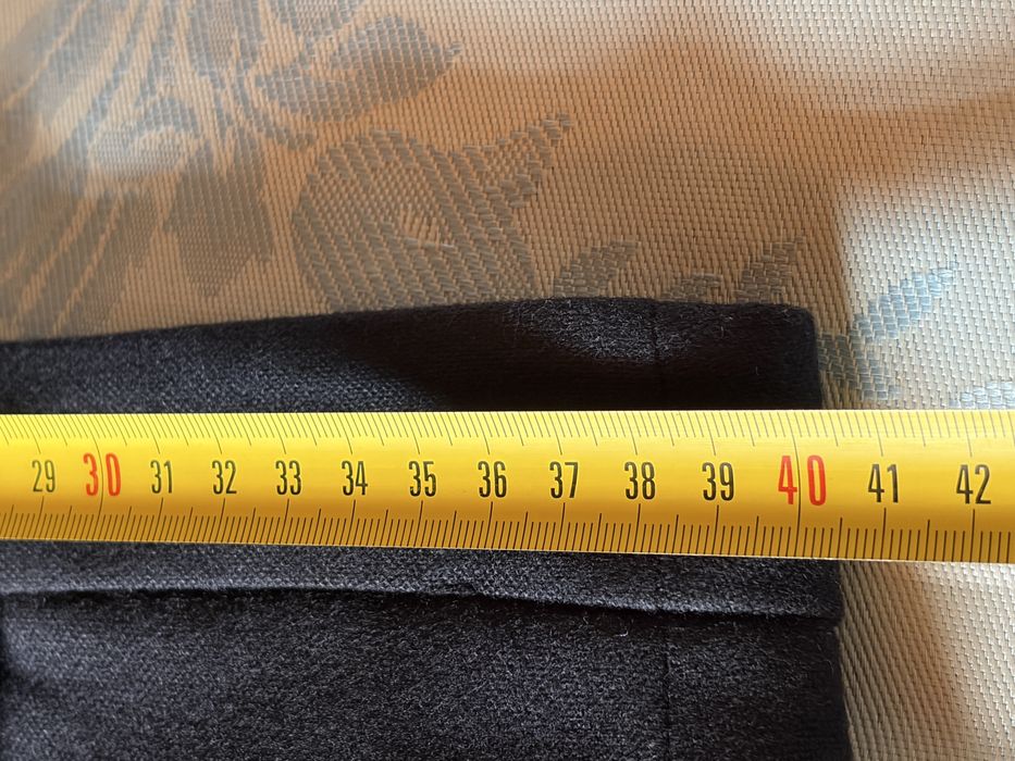 Massimo Dutti, premium, 59% lână, fustă mini, albastru închis