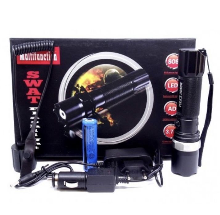 фенер мощен прожектор с режим+ SOS светлина оцеляване POWER STYLE LED