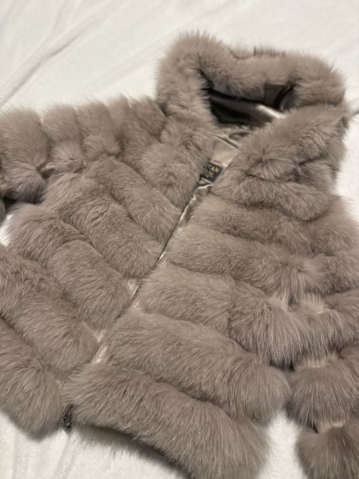 Палто естествен косъм лисица