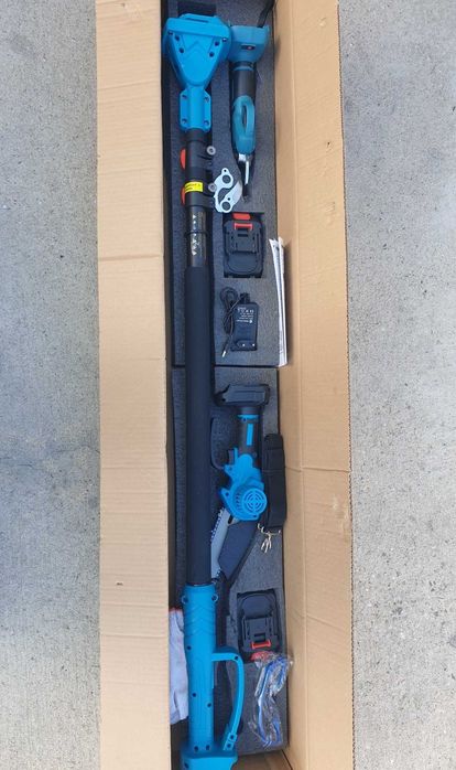 3 в 1 Резачка и Ножица с прът - удължител Акумулаторни