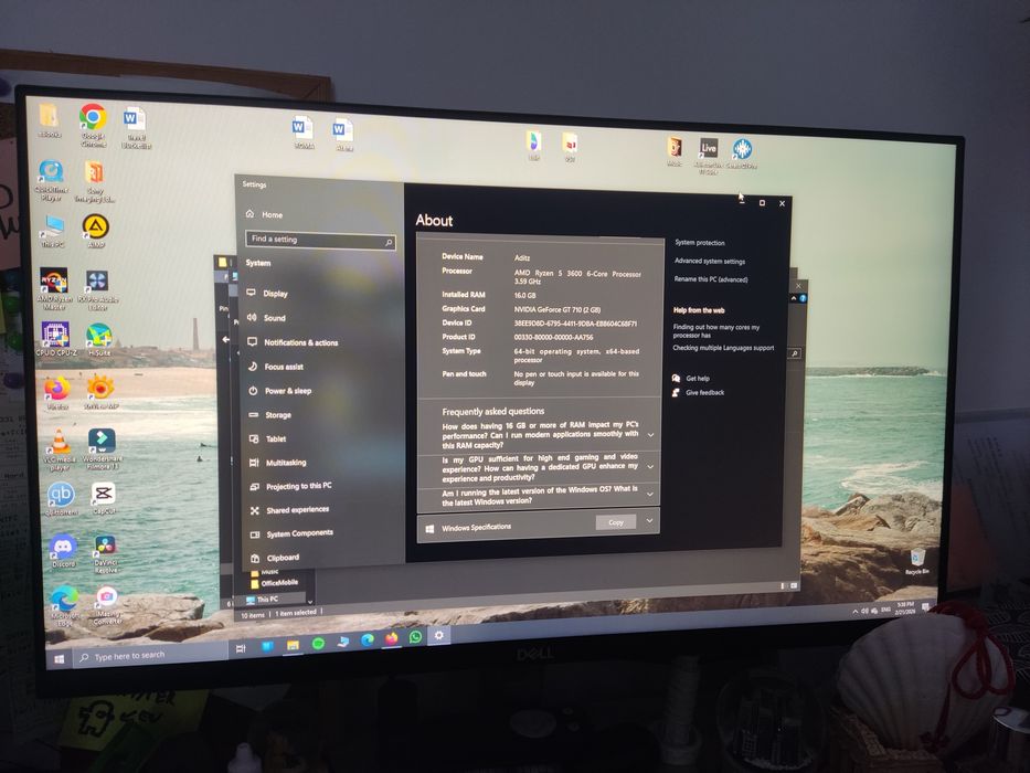 Vand unitate PC AMD Ryzen + monitor DELL
