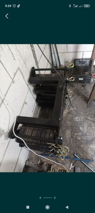 Cărucioare tractari , roti rupte, blocate cărucioare fara cric