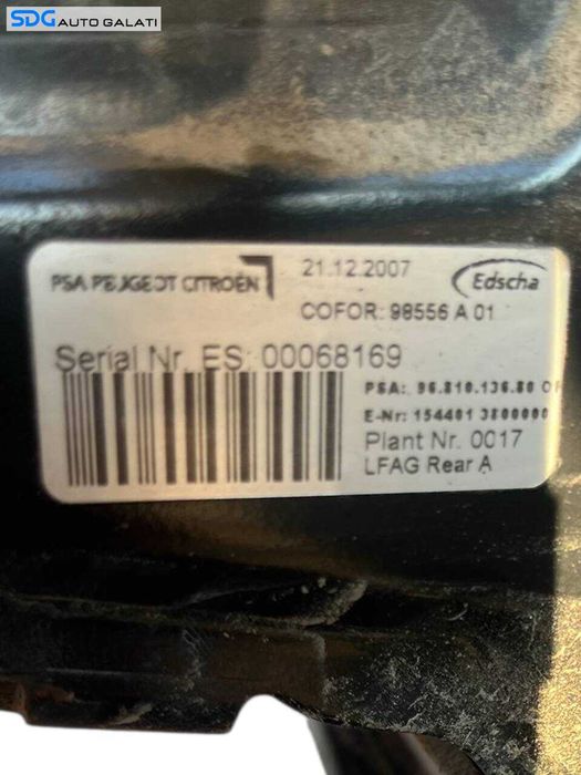Ansamblu Complet Decapotare Sine Cadru Caroserie Peugeot 207 CC 2006 - 2014 Cod 9680042180 1320157 1544013800000 207K3001631503 [LC2658]