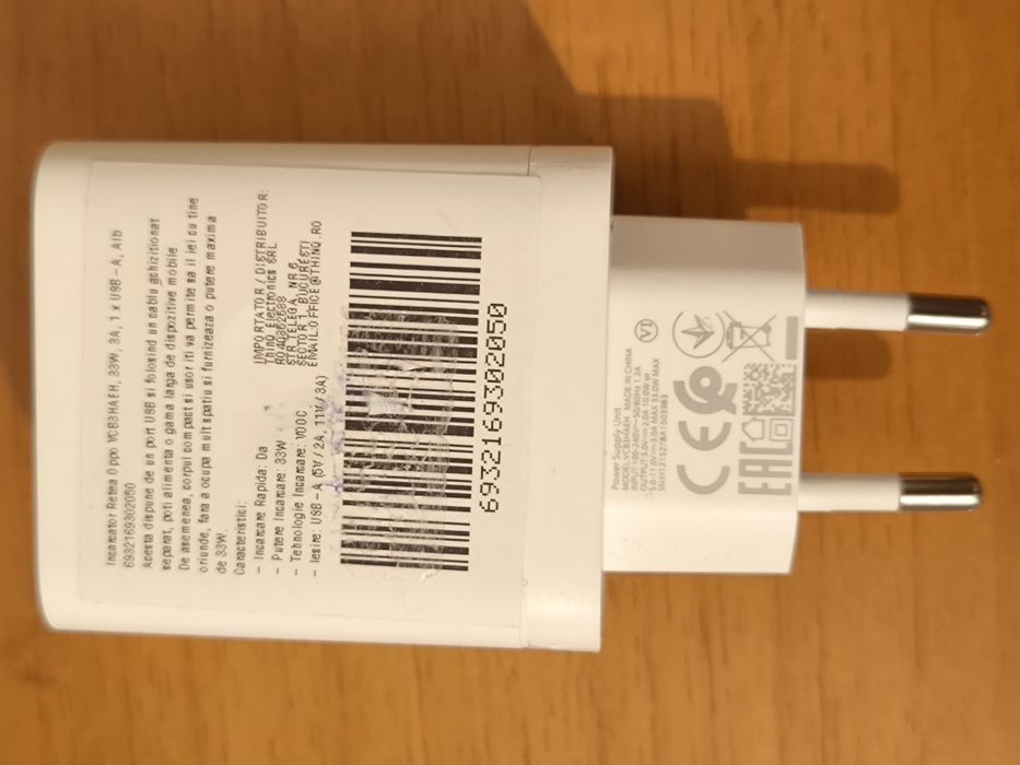 Vand incarcator Oppo original 33W