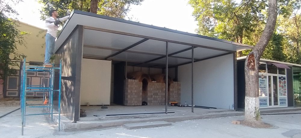 Решетки, перила, навесы из лексана,будки из сэндвич панелей под ключ