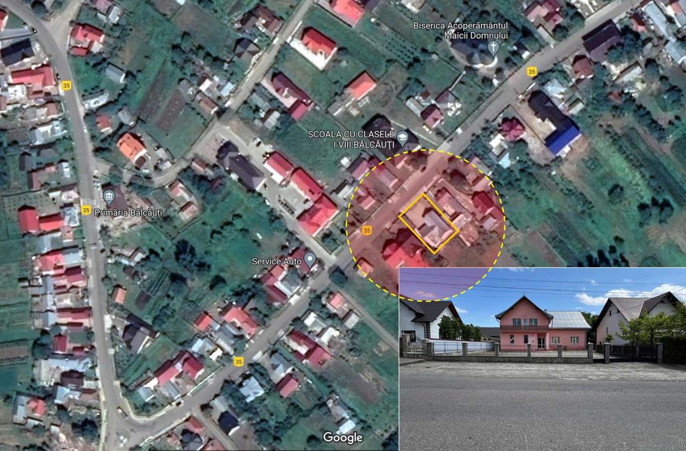 Imobil de vânzare în Bălcăuți, jud. Suceava, P+M, 367 mp desfășurați