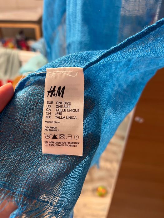 Eșarfă H&M nouă din in