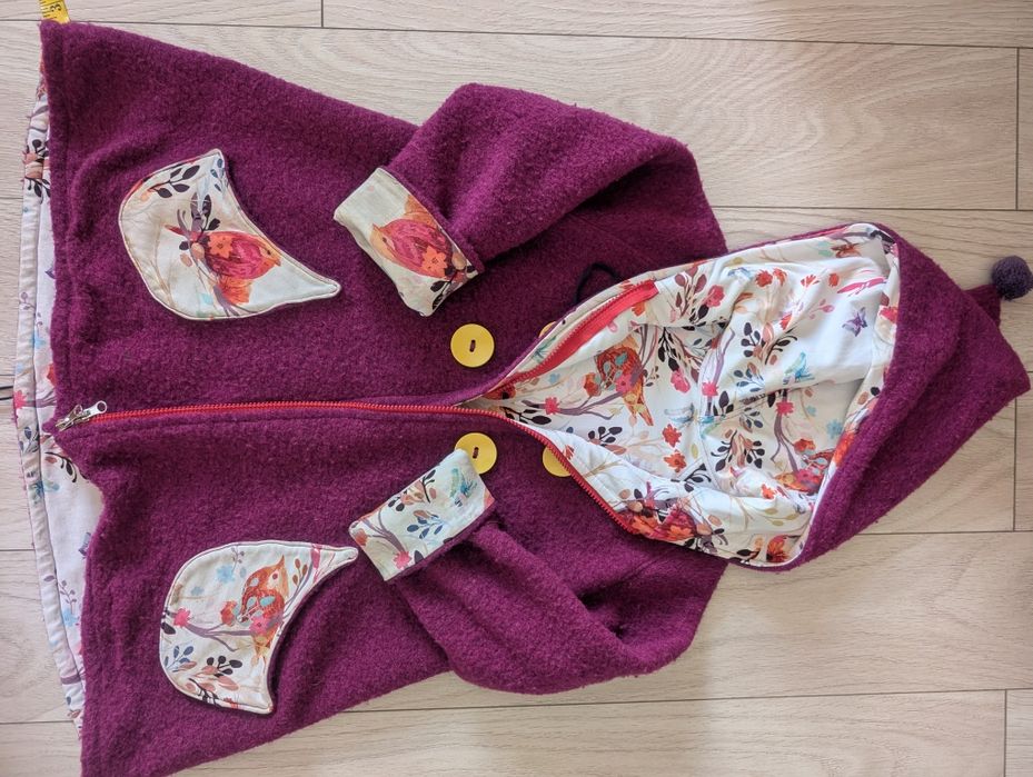 Jacheta fete lana fiarta Ivuska (4-12 ani)