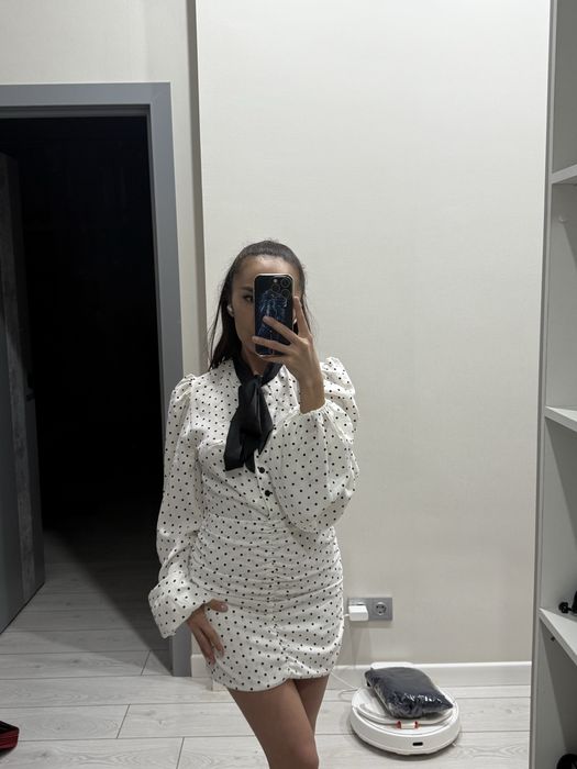 Платье в горошек 42-44