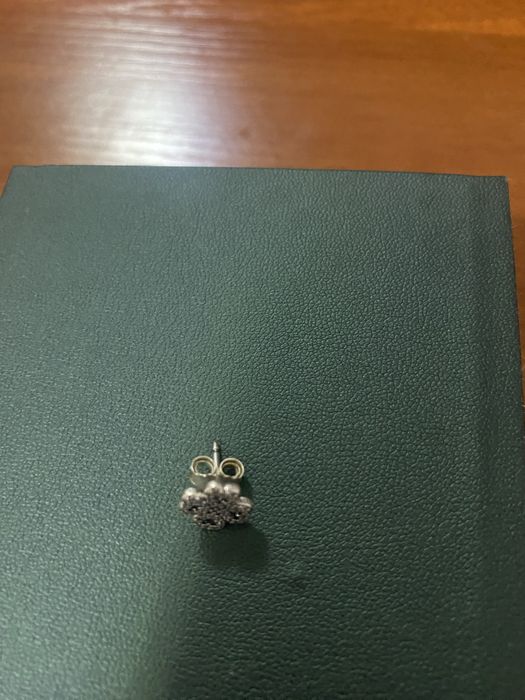 Моно серьга из серебра Pandora