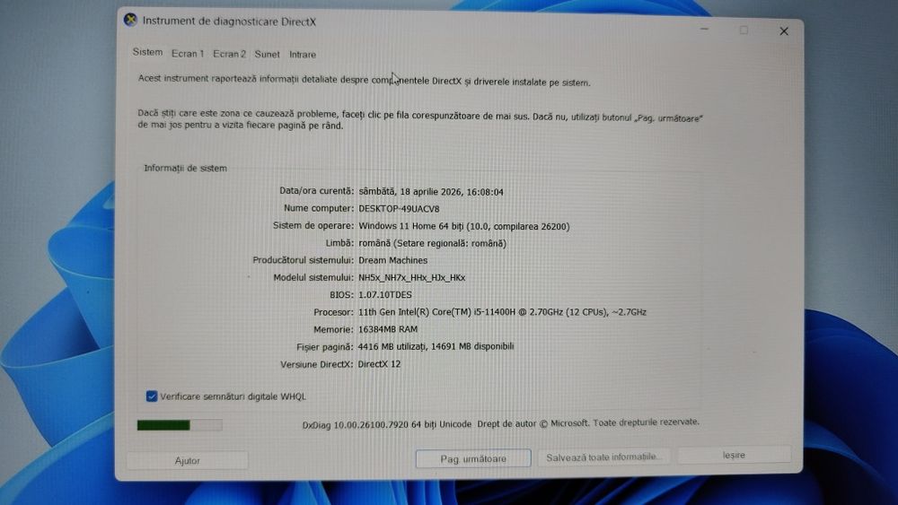 Laptop Gaming  Dream Machines – i5 Gen 11/GTX 1650/ 144Hz/16GB RAM/ SSD 256/