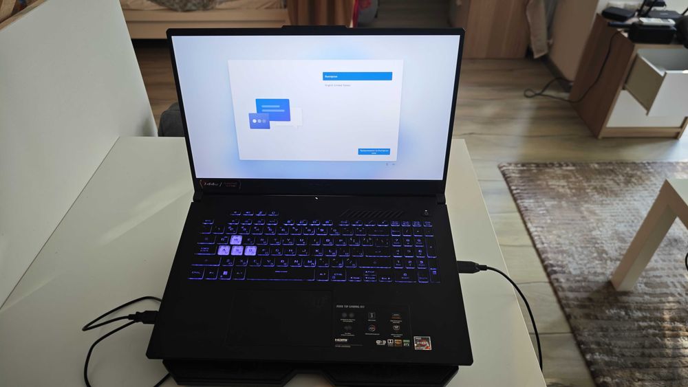 Геймърски лаптоп ASUS TUF A17/ RYZEN 7 6800H/ RTX 3070 / 16GB RAM / WINDOWS 11
