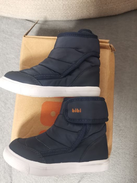 Ghete imblanite, cu velcro, pentru baieti Bibi Agility Mini Naval nr24