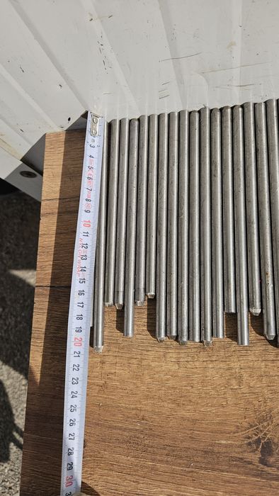 Bară inox fi 7,8,9,10mm / 140-210 mm lungime ( NU vând la kg )