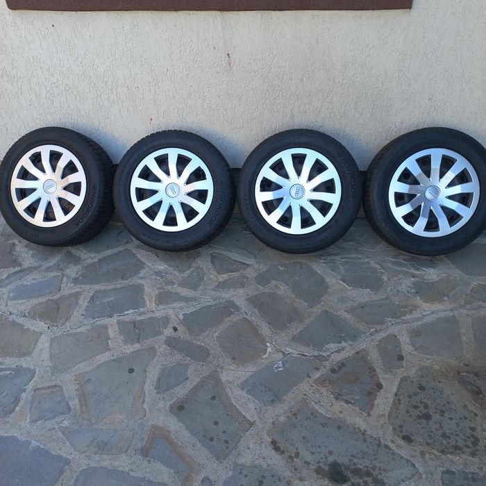 Roti iarna tabla și capace 185/65 R15 ,5×100 Et40