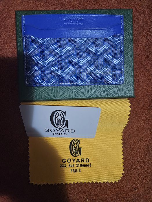Goyard Green Leather 'Saint-Sulpice' Card Holder
