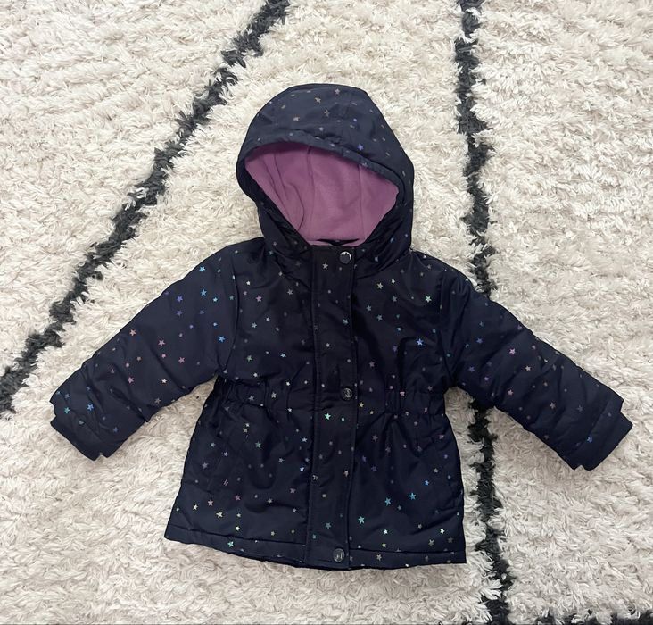 Яке - зимно, ватирано, с качулка, момиче, р-р 80