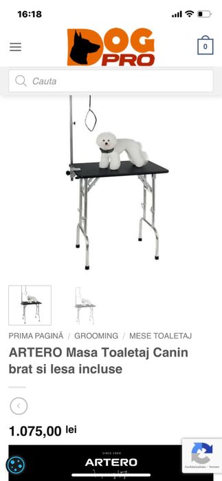 Masă de tuns animale + accesorii complete + cădiță