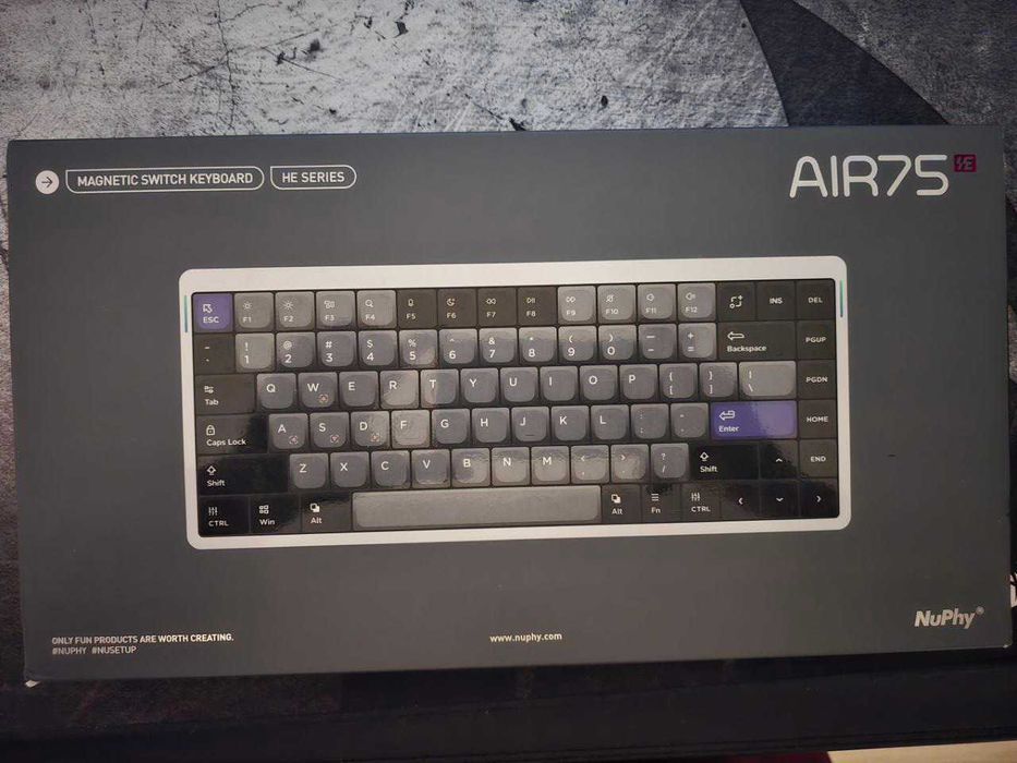 Tastatura NuPhy Air75 HE Gaming Magnetic Switch Wired 8K Polling Rate