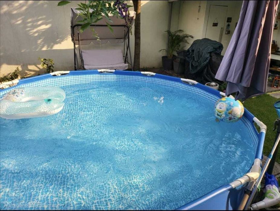 Piscina INTEX 3.77m - cadru metalic, pompa, accesorii