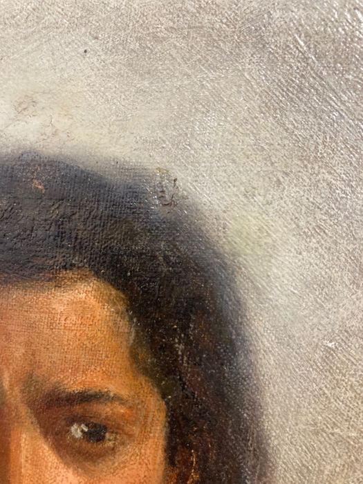 Arthur Verona, Chivuță, tablou vechi românesc, ulei pe pânză.