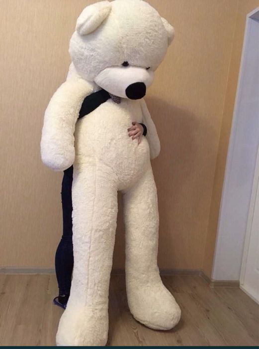 Мишка белый новые 2м