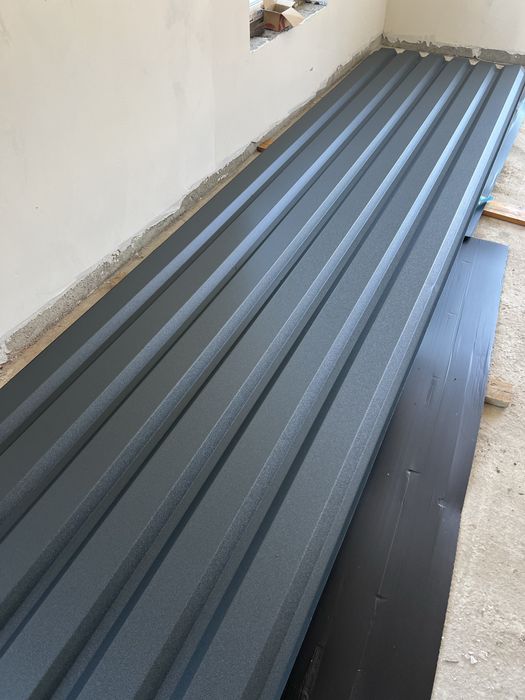 Tablă Cutată și lisă RAL 7016 gri antracit MAT 0,4 0,5 0,6 gard hală