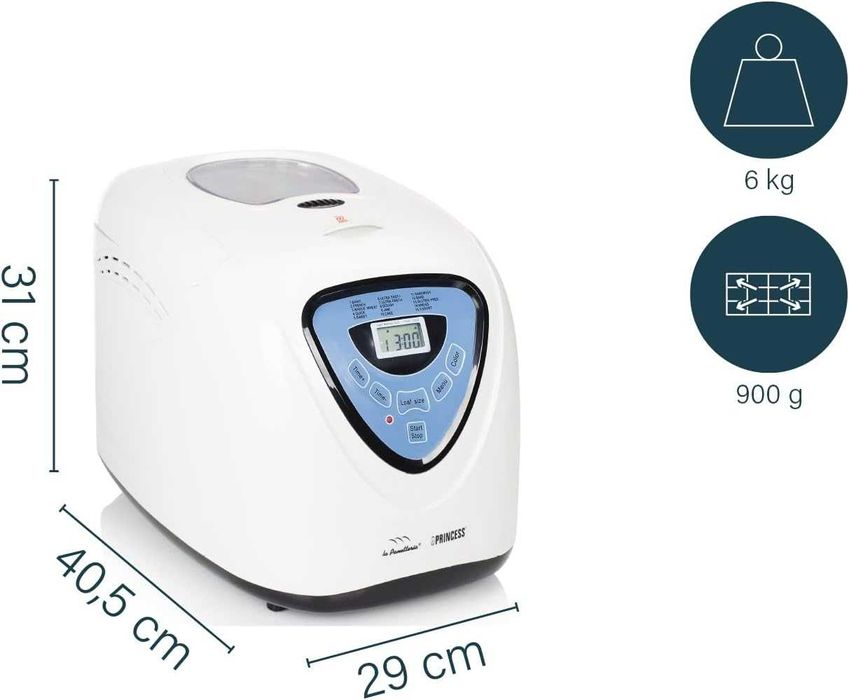 Хлебопекарна Princess 15 програми и безглутенова