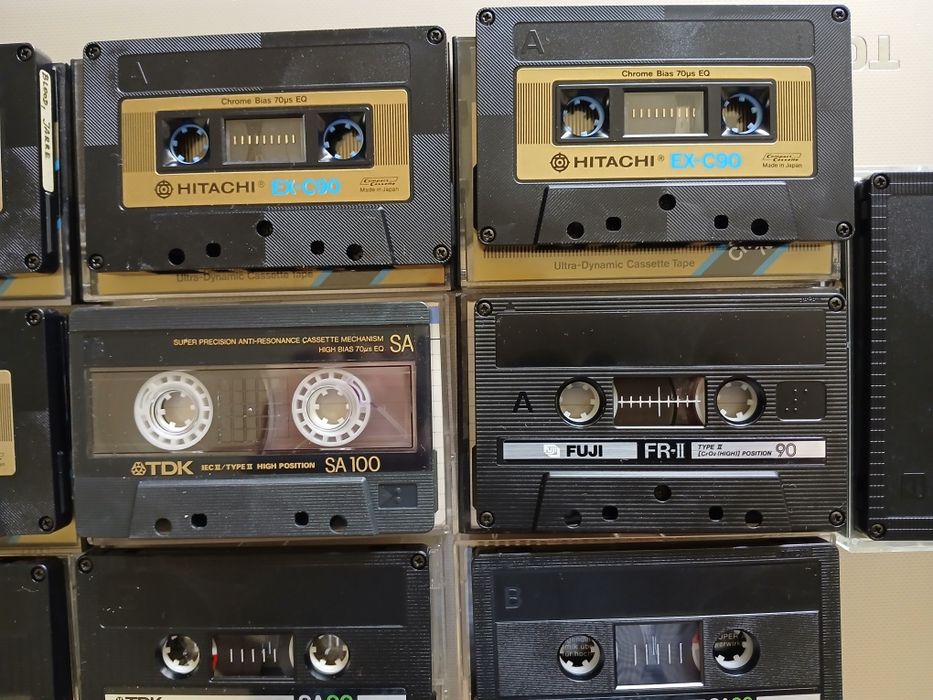 Lot de 9 casete audio Chromdioxid