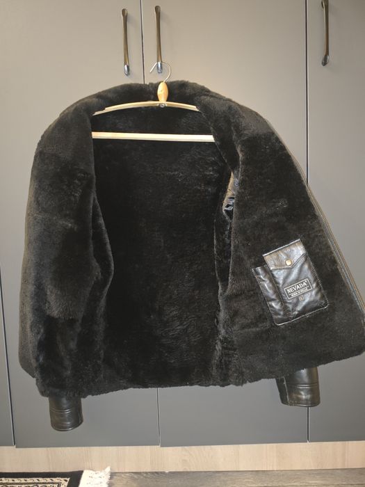 Мужская кожаная дубленка