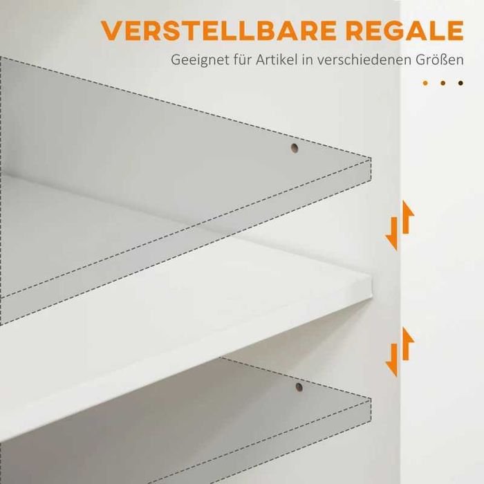 Кухненска количка HOMCOM, сервизна количка,  109 см x 40 см x 89 см