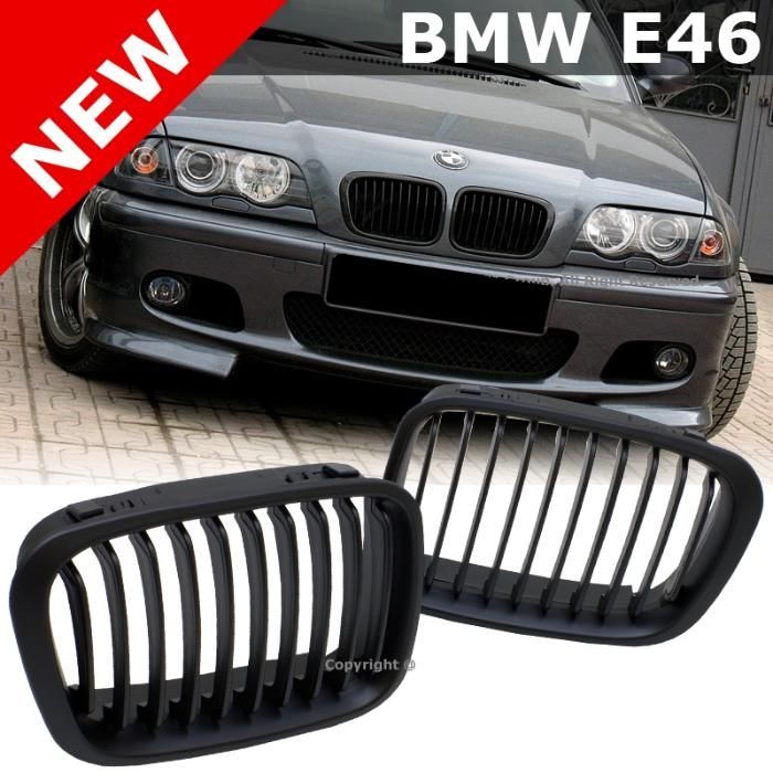 Grile negre BMW seria 3 E46 NON FACELIFT