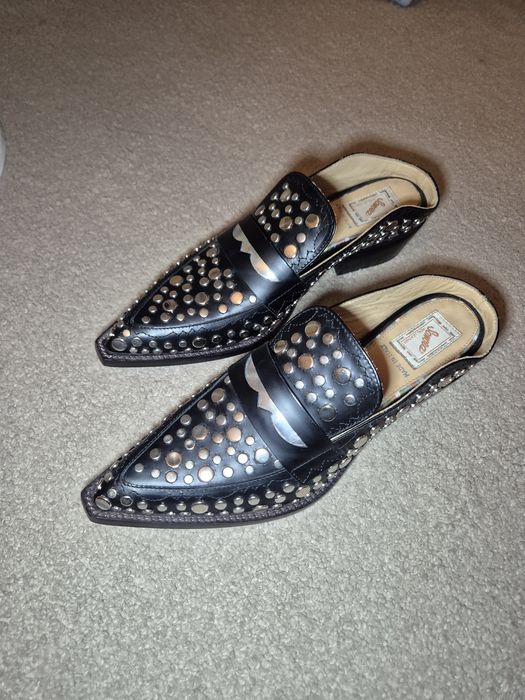 Saboti piele cu tinte (cowboy) Sonora