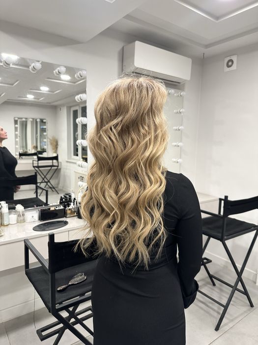 Наращивание волос под ключ