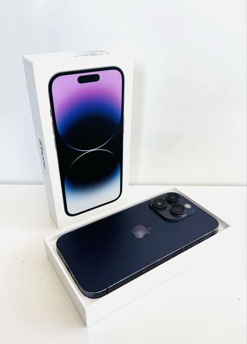 Като НОВ! iPhone 14 Pro Max 128GB Deep Purple ГАРАНЦИЯ!
