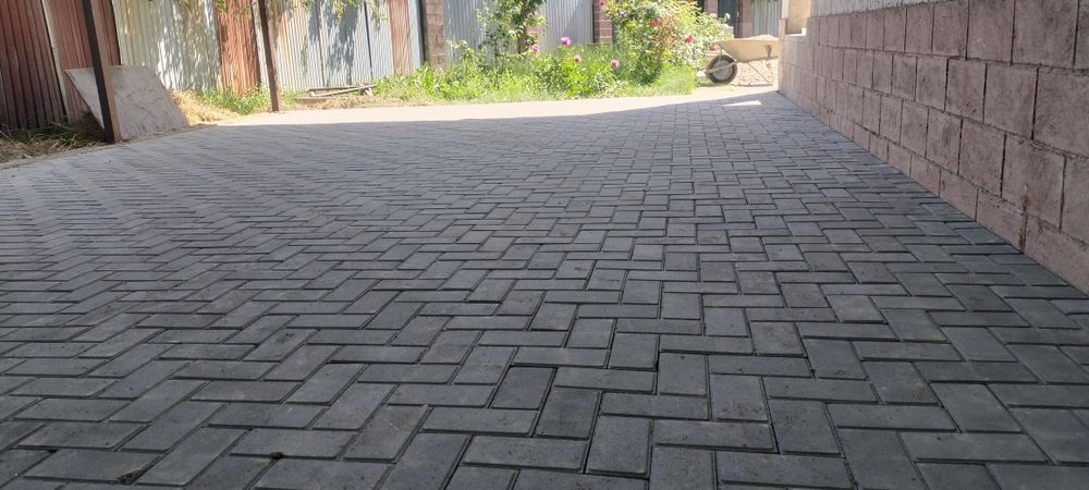 Укладка брусчатка бардюры