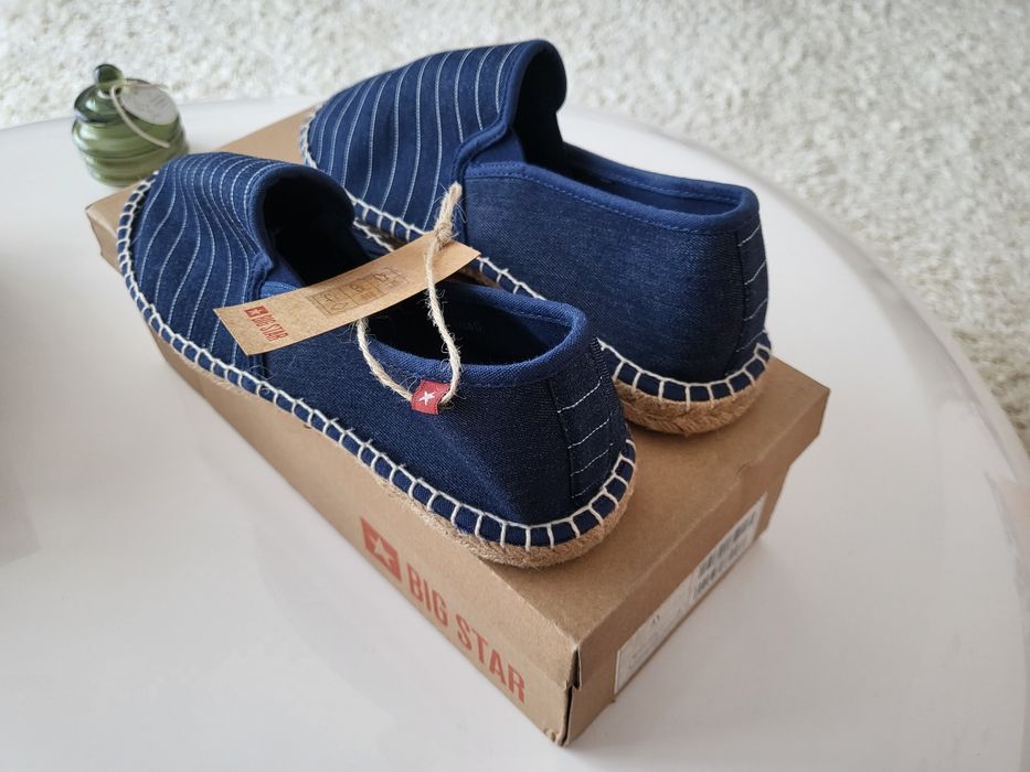Espadrile/pantofi din pânză BigStar, mărimea 41, noi-nouțe, cu etichetă, în cutia originală