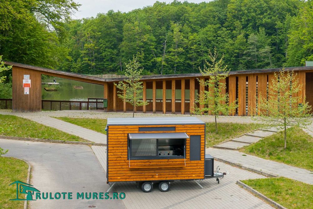 Rulota comerciala,CAFENEA,FAST FOOD, food truck, MODERN ,UNIC ,lemn !!