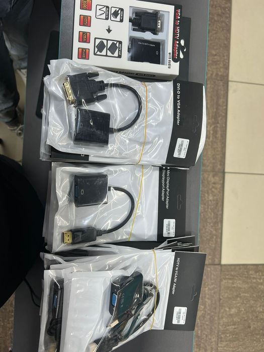 Продам кабеля HDMI, VGA, DP, переходники (Адаптеры)