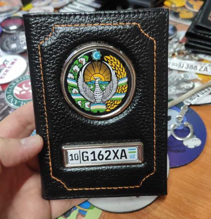 Авто обложка для документов с вашим гос номером. Печатаем под заказ.