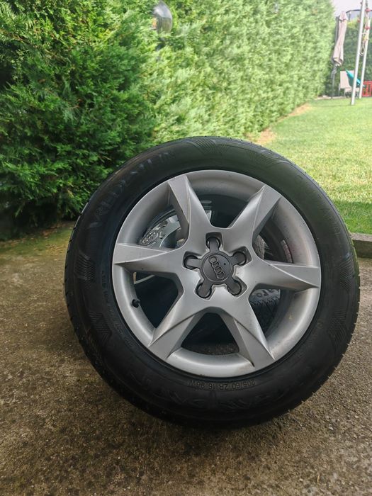 Set 4 Roti jante aliaj  cauciucuri vara jante Audi Vw Skoda 205 X 60 R 16 aluminiu