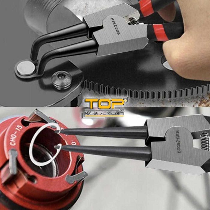 Клещи зегер 180 мм, BIGSTREN 22159, к-т 4 бр.