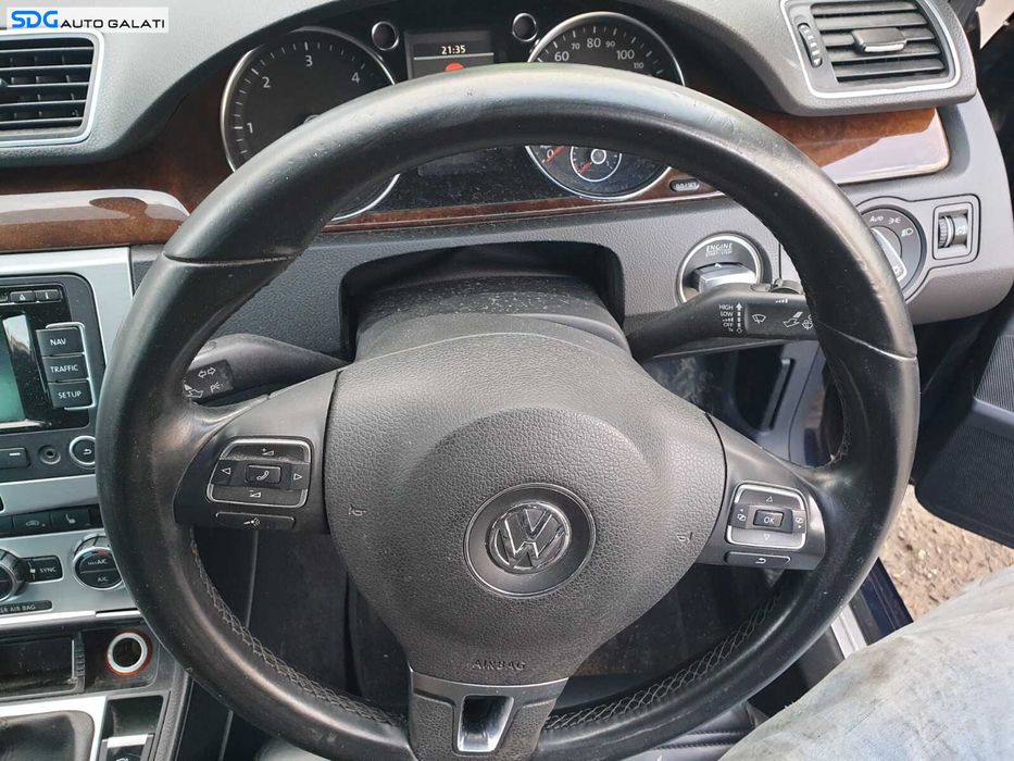Volan Piele 3 Spite Fara Airbag Volkswagen CC 2012 - 2017 [C3832]