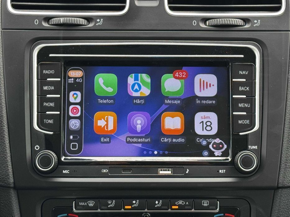4GB Navigatie Carplay Android Auto VW VOLKSWAGEN SKODA SEAT VAG RNS