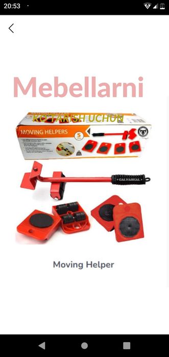 MEBELLARNI ko'tarish uchun domkrat