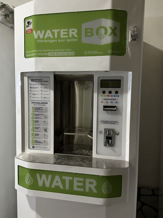 Water box filtrlangan suv qutisi